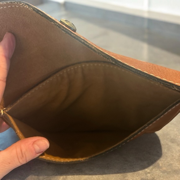 PATRICIA NASH Heritage Tan Leather Pouch Clutch - Picture 4 of 5